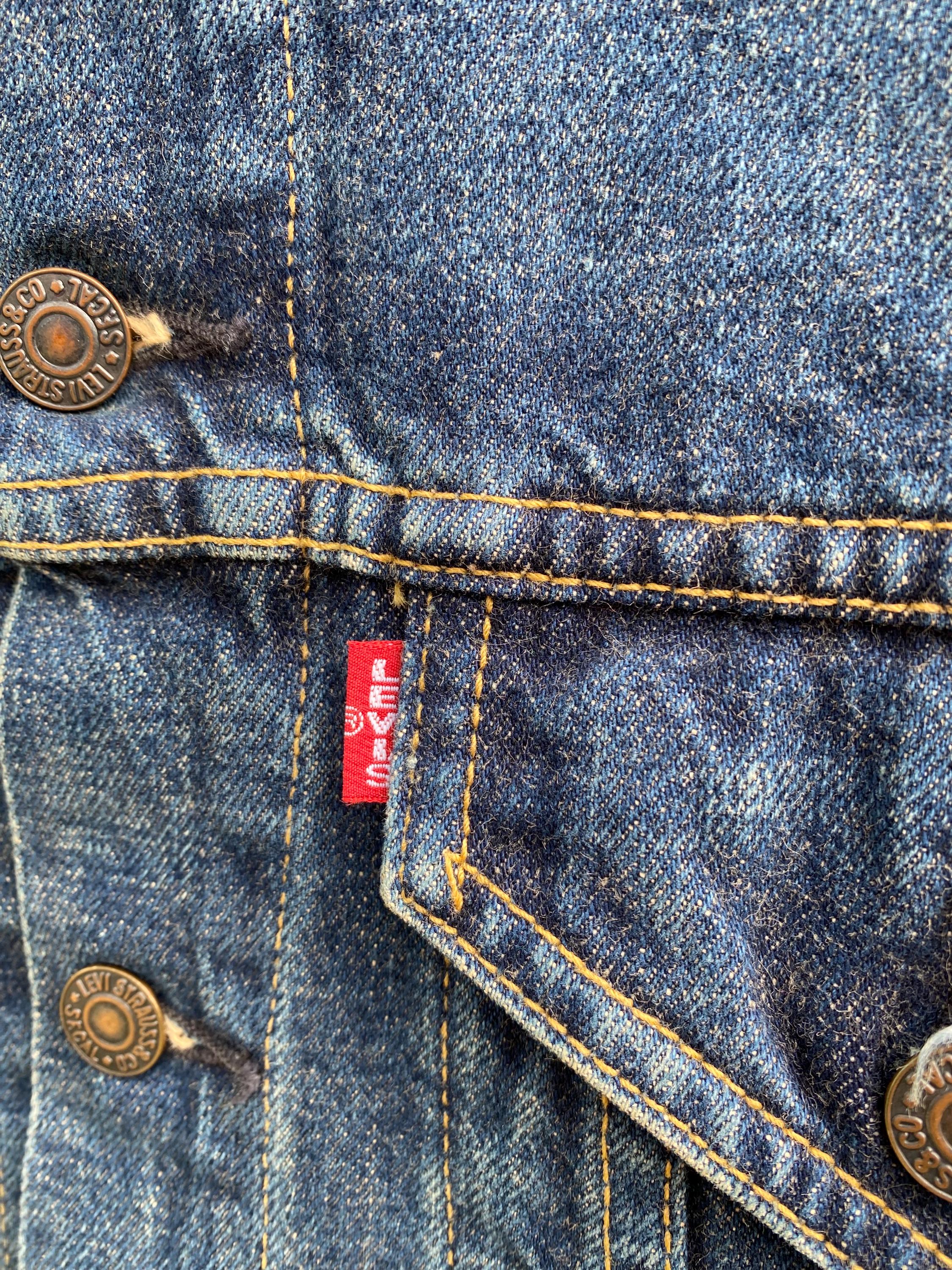 Size 38 Vintage Levi's 71557 Big E Trucker Denime Jacket - Etsy