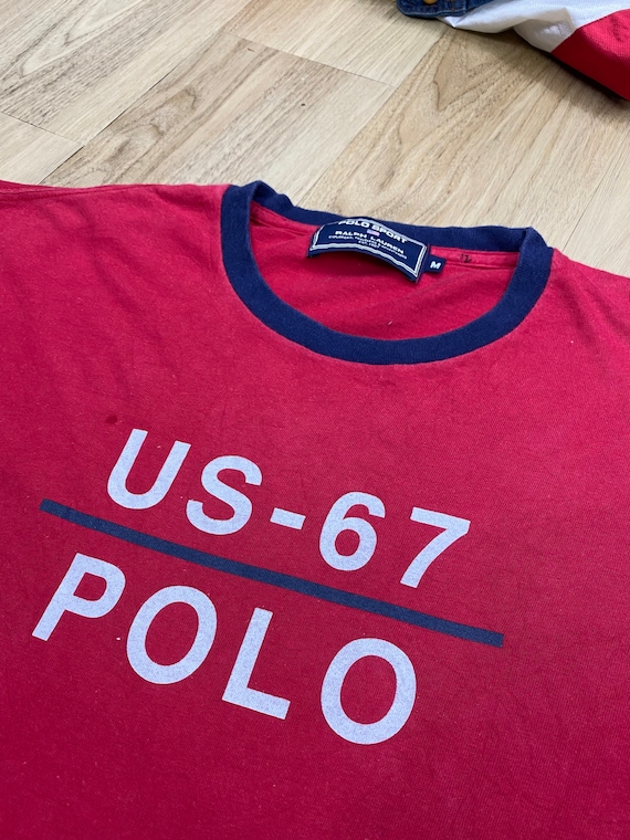 Polo sport ポロスポーツレーシングTシャツ 67 ビンテージ Vintage Polo Sport Us-67 Ralph Lauren - Etsy