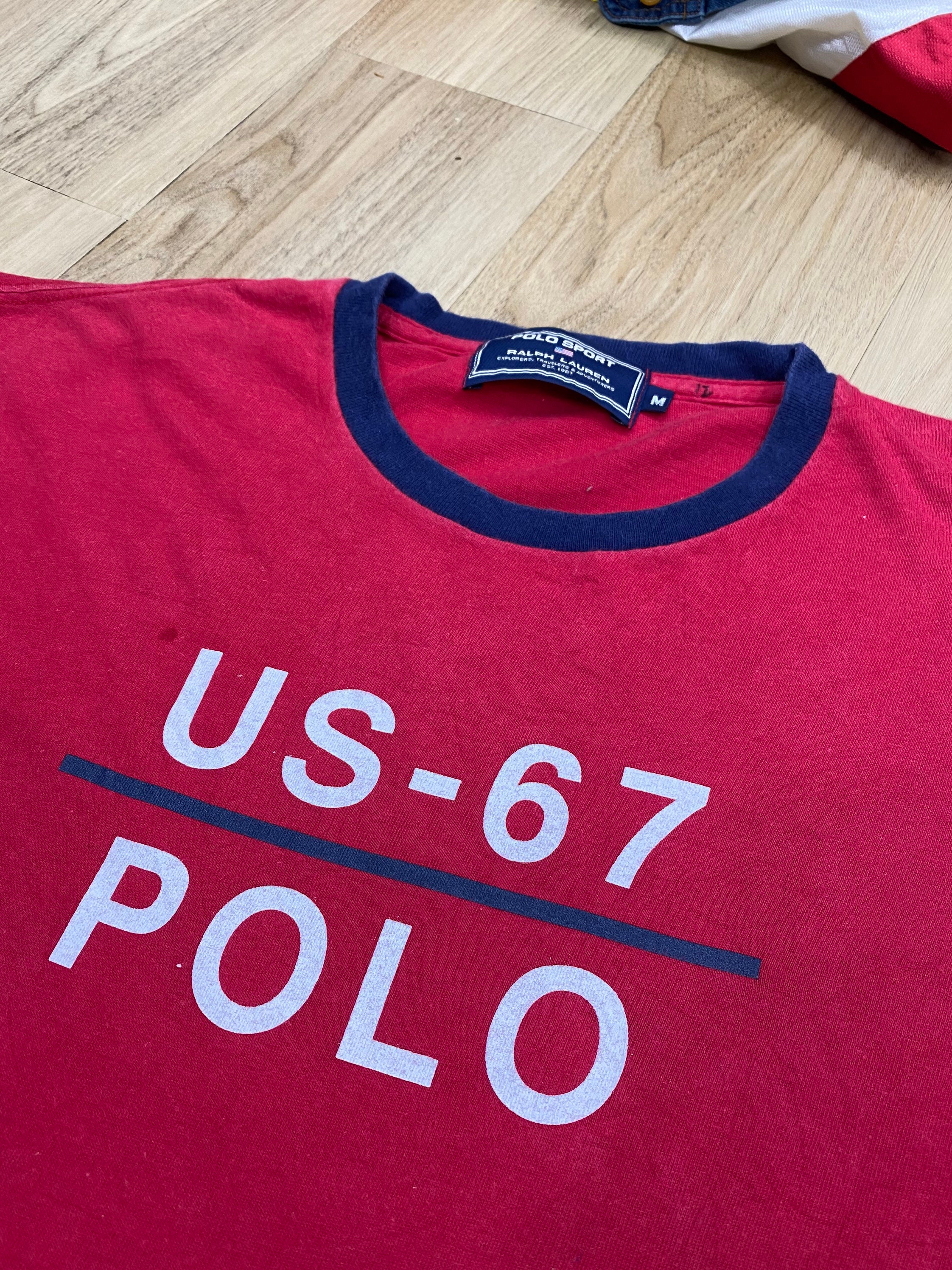 Polo sport ポロスポーツレーシングTシャツ 67 ビンテージ