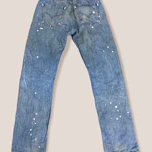 taille 31 jean levi&#39;s peint jean effet vieilli