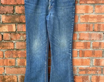 Vintage 70s 80s Levis 646 0217 Orange Tab W33 L32, Levis Bell