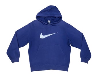 Sudadera Nike vintage de los años 90 con efecto desgastado y descolorido