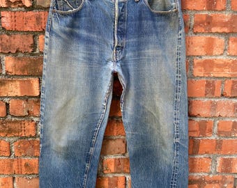 Vintage Levi's 55501 501XX Jeans Size 30 / Faded Distressed