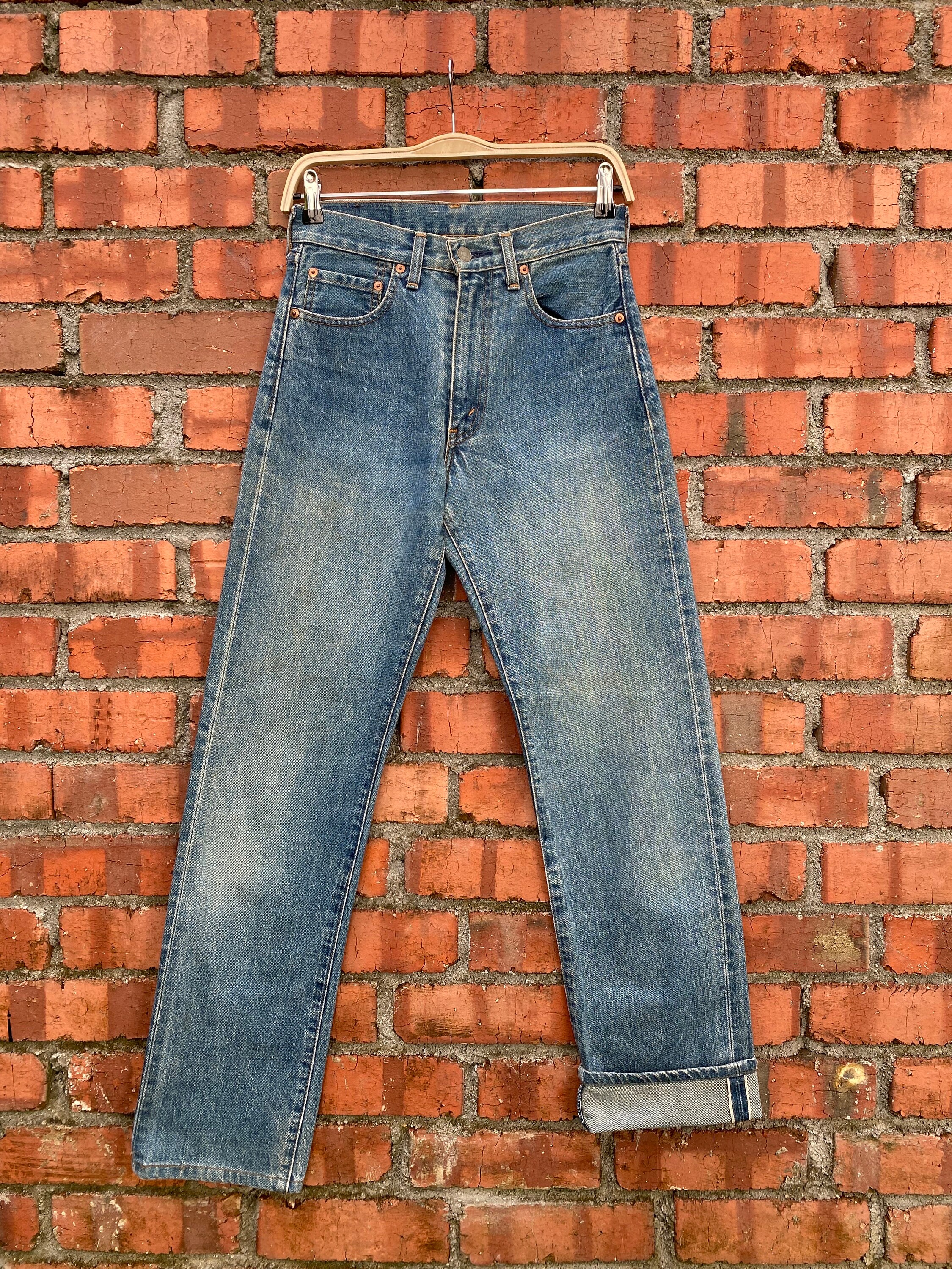 Size 28x32 Vintage Levi's 502 Big E Redline Denime - Etsy