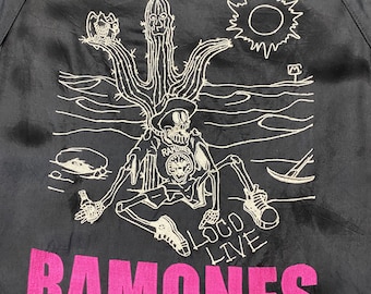 Vintage 90s Hysteric Glamour X Ramones Satin Jacket - Etsy