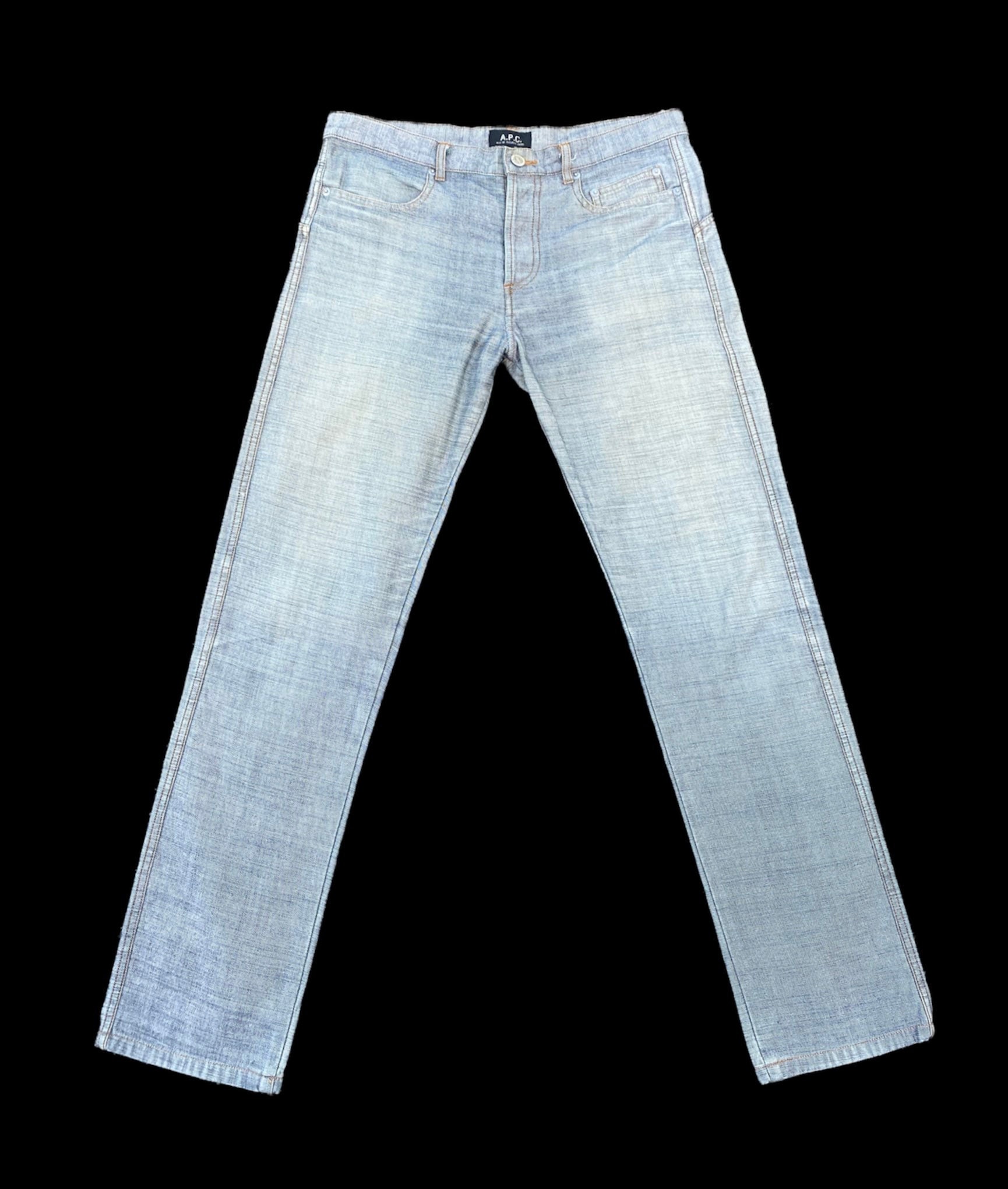 APC Tote Bag Rue De Fleurus Paris Vintage Denim Blue Jeans Patina