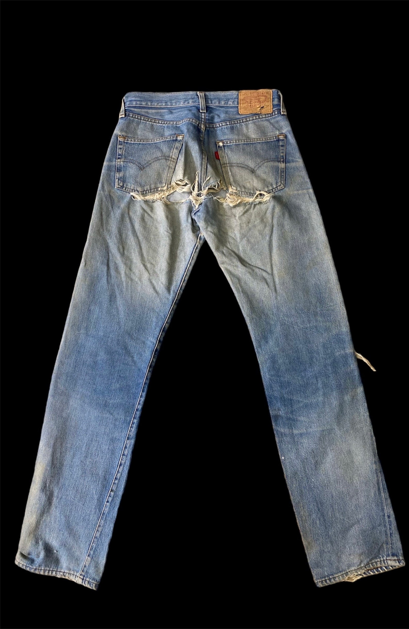 Size 30 Vintage Levi's 501 Ripped Distressed Grunge USA - Etsy