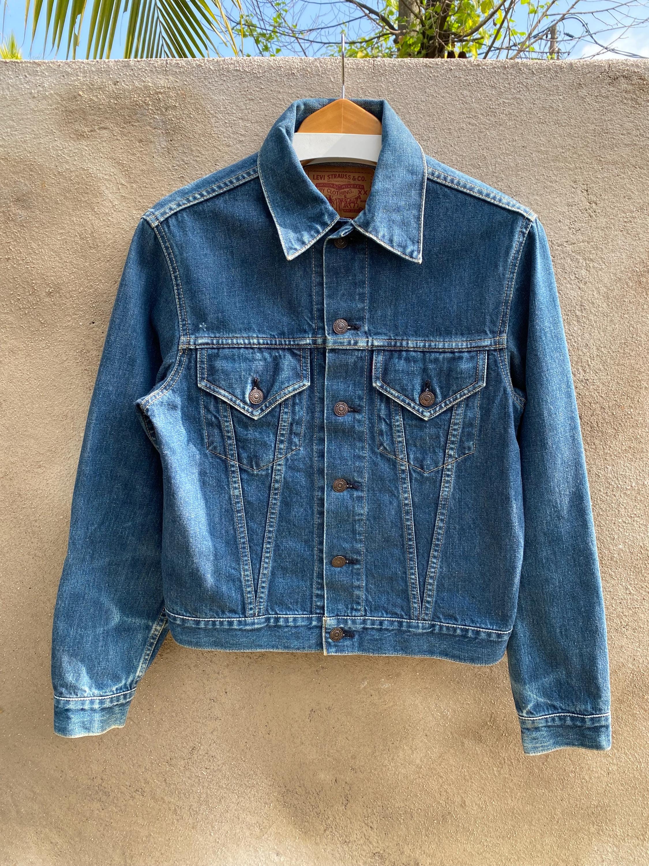Vintage Levi's Big E Denim Trucker Jacket, Size 36 - Etsy