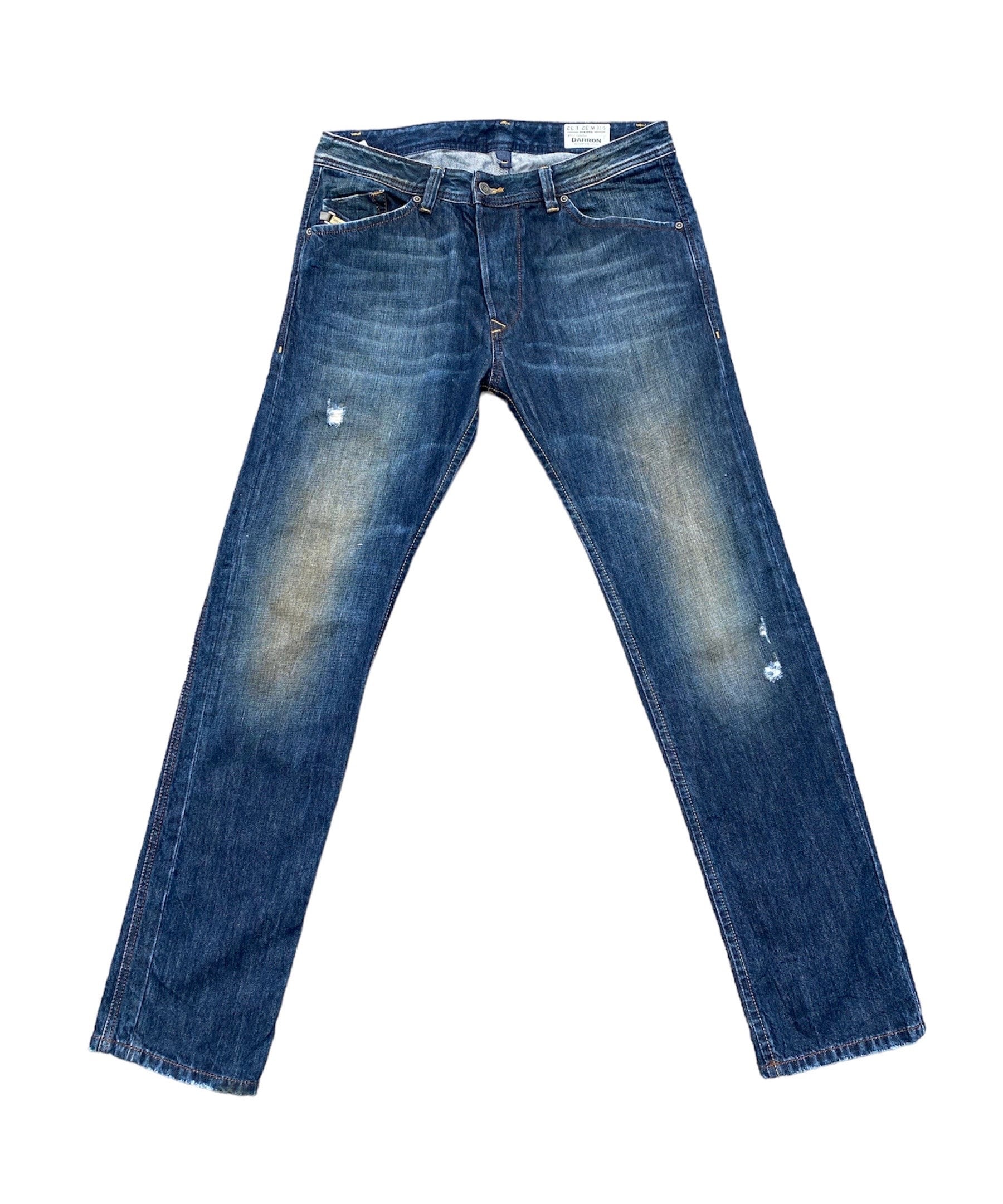 Jean Diesel Darron Slim Conique W33 L32 - Occasion Très Bon état, Délavé Bleu