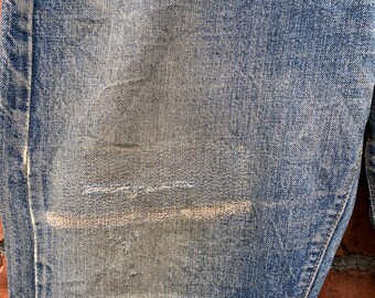 W35x32 Vintage 60s Levi's 501 Repaired Redline Denime True Vintage