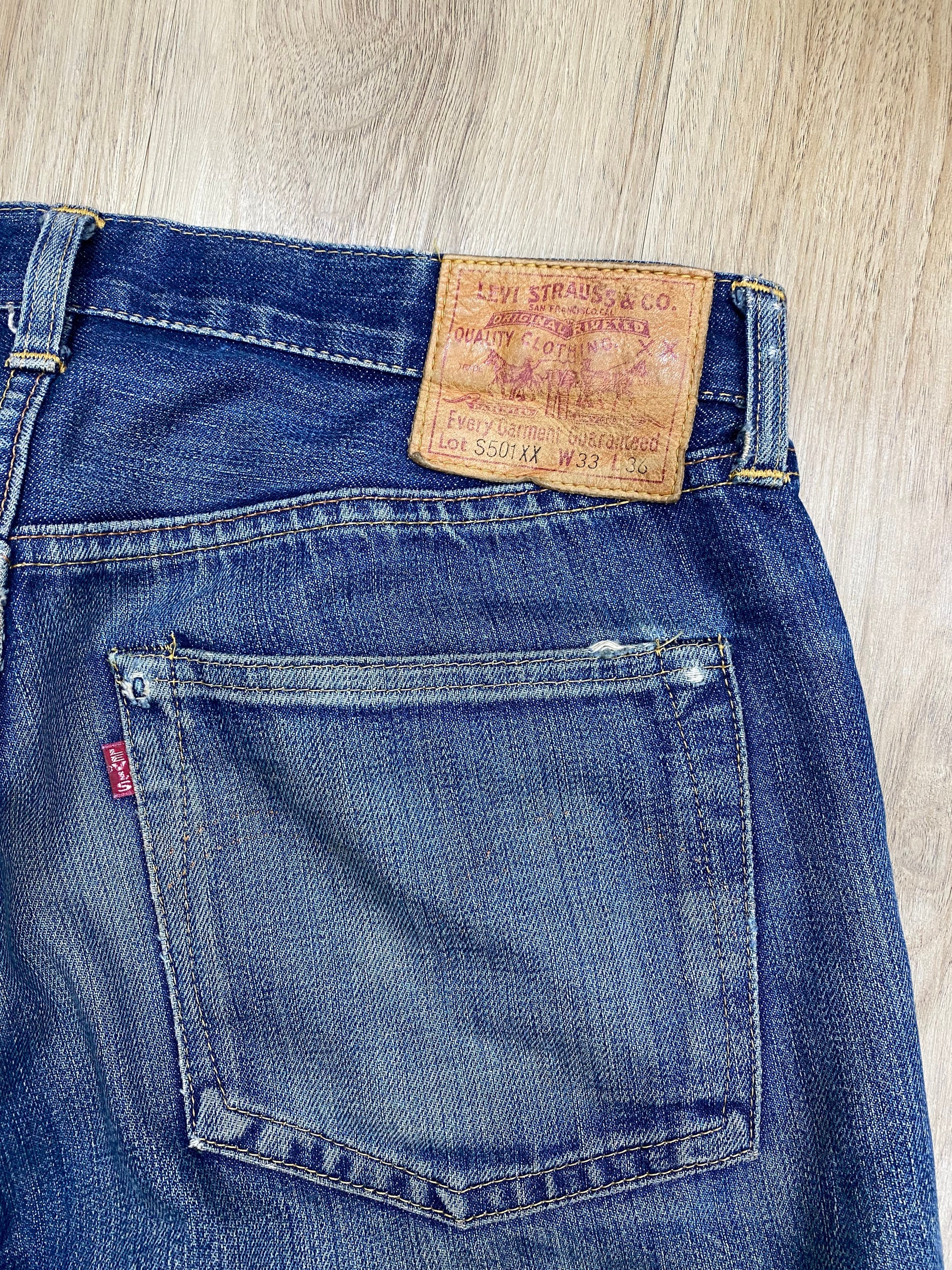 Levi's 501XX USA製 W33 Size 33 Vintage Levi's S501xx Made in USA Distressed Condition - Etsy
