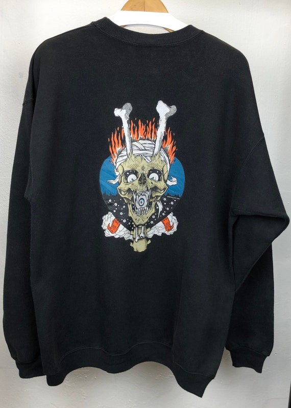 vintage 90s zorlac pushead metallica sweatshirt powel… - Gem vintage 90s zorlac pushead metallica sweatshirt powel… - Gem