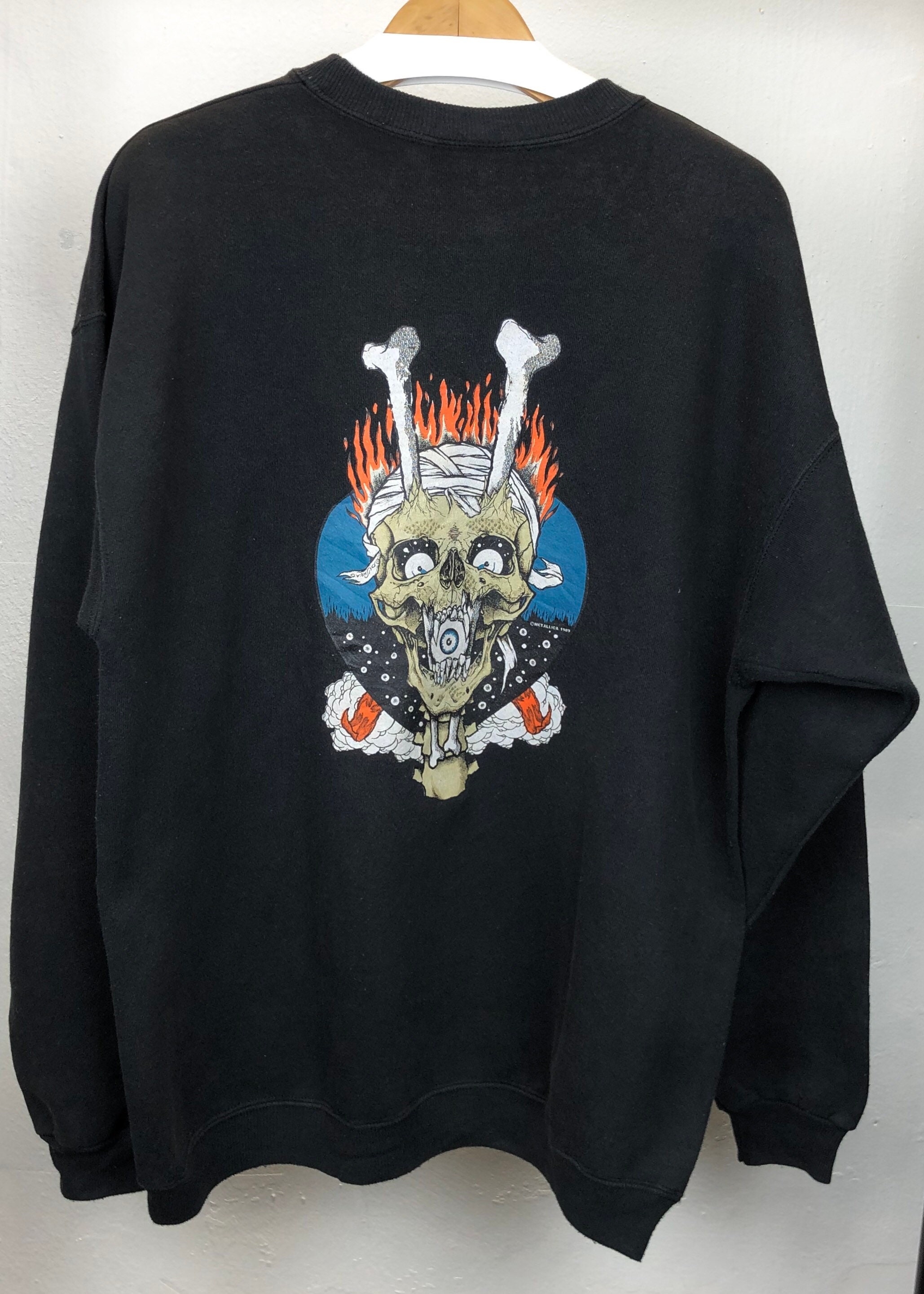 Vintage 90s Zorlac Pushead Metallica Sweatshirt Powell Peraltha