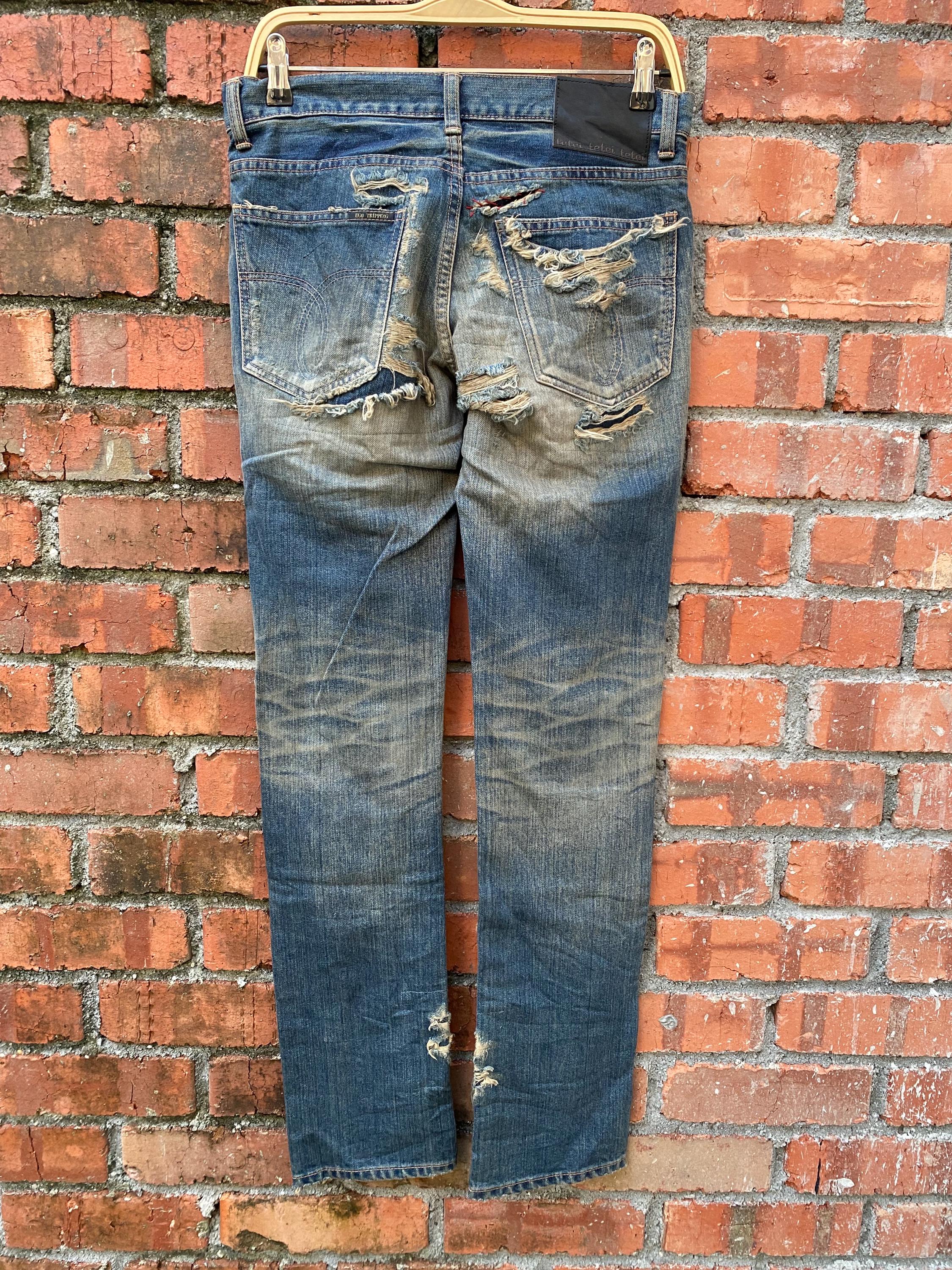 W31x32 Ego Tripping Distressed Denime Japanese Brand - Etsy