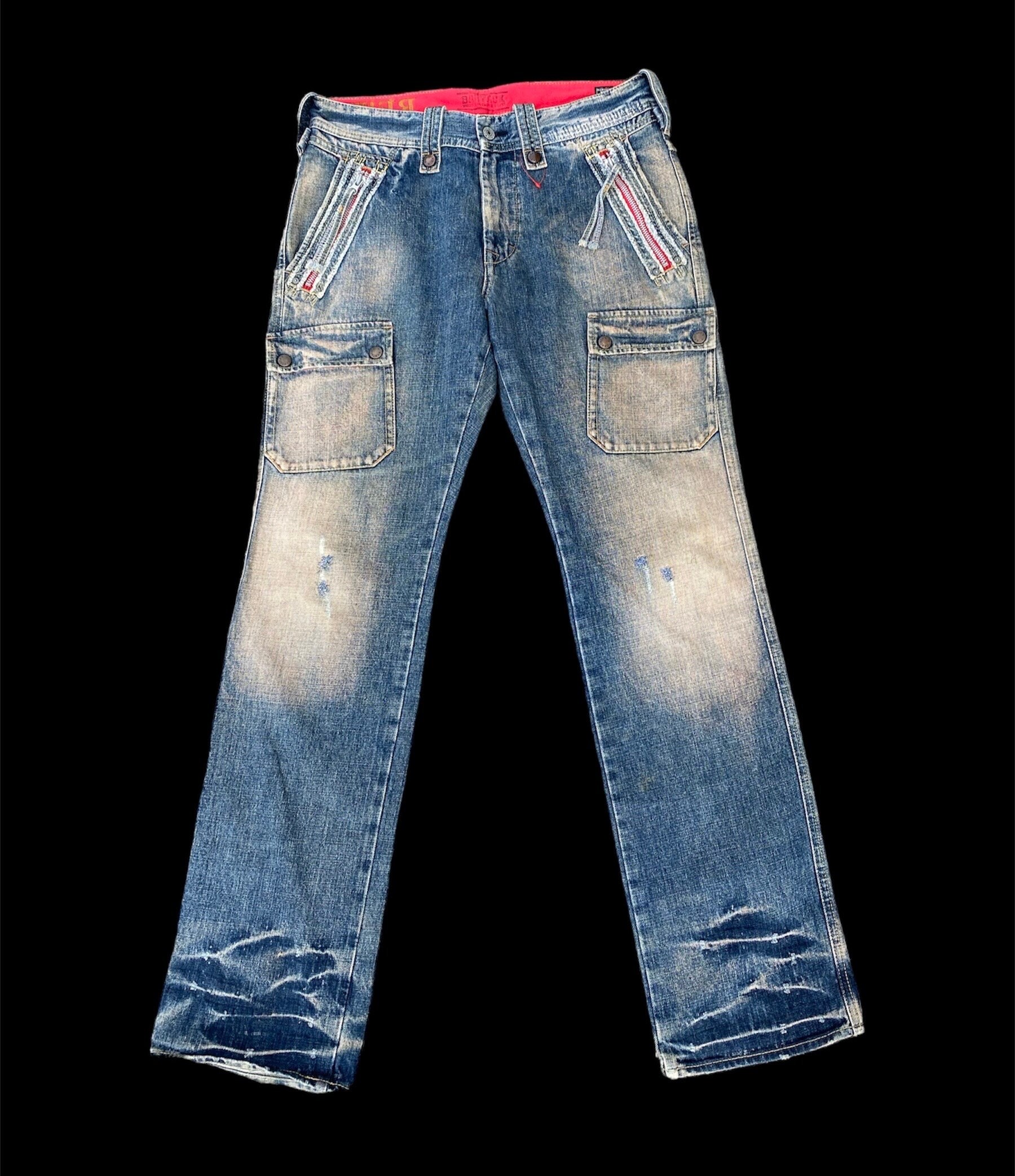 Size 34 Bartack Japanese Brand Denime Distressed - Etsy Canada