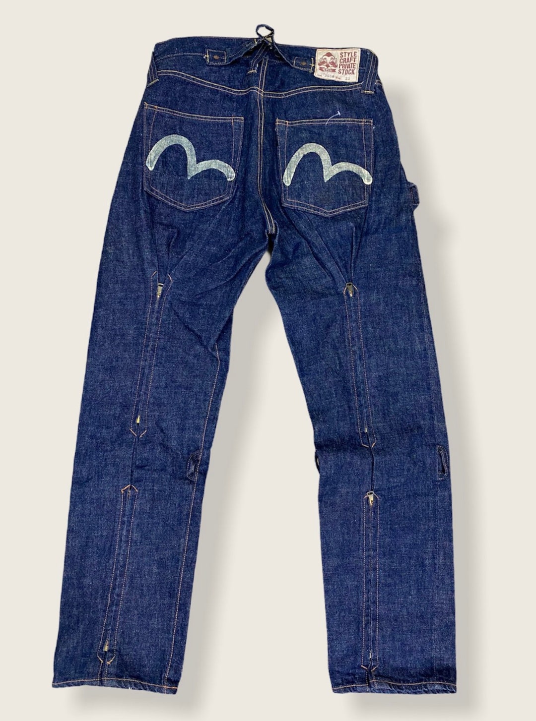 Size 32 Super Rare Evis Evisu Japanese Brand Jeans - Etsy Size 32 Super Rare Evis Evisu Japanese Brand Jeans - Etsy