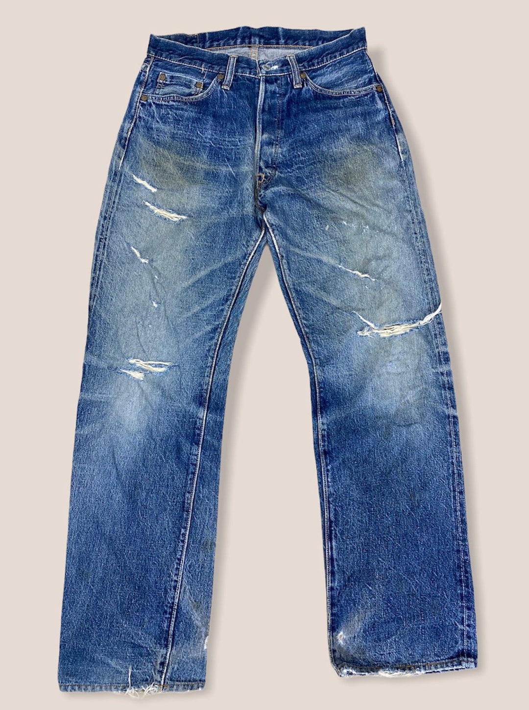 サイズ30 デニム ダメージ加工 日本製ブランド - Etsy 日本