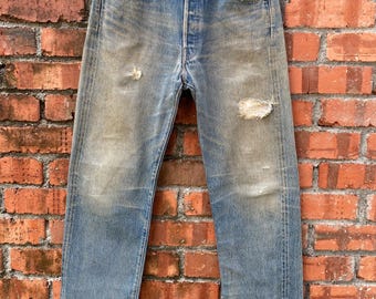 W32x31 Vintage LVC levi's 501 redline big E denime