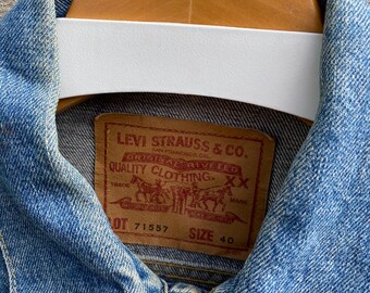 Size 40 Vintage Levi's 71557 Big E Trucker Denim Jacket - Etsy