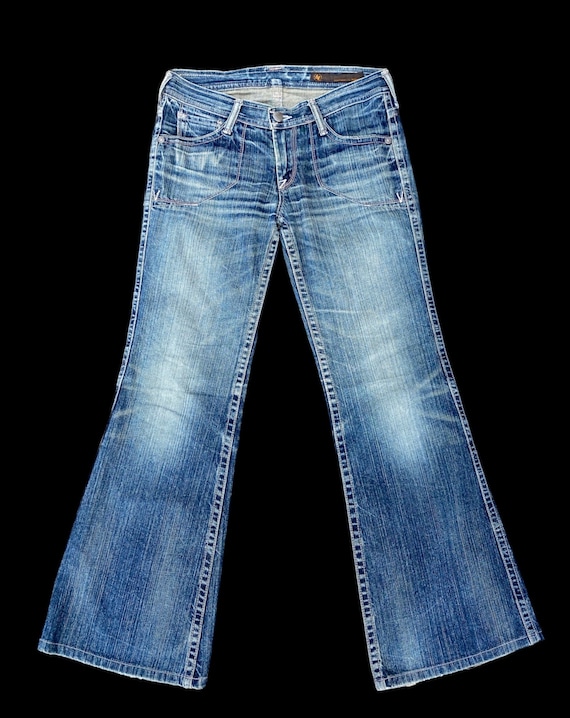 Flare Bootcut Jeans, Size 32 - Semantic Design X Tornado Mart - Etsy