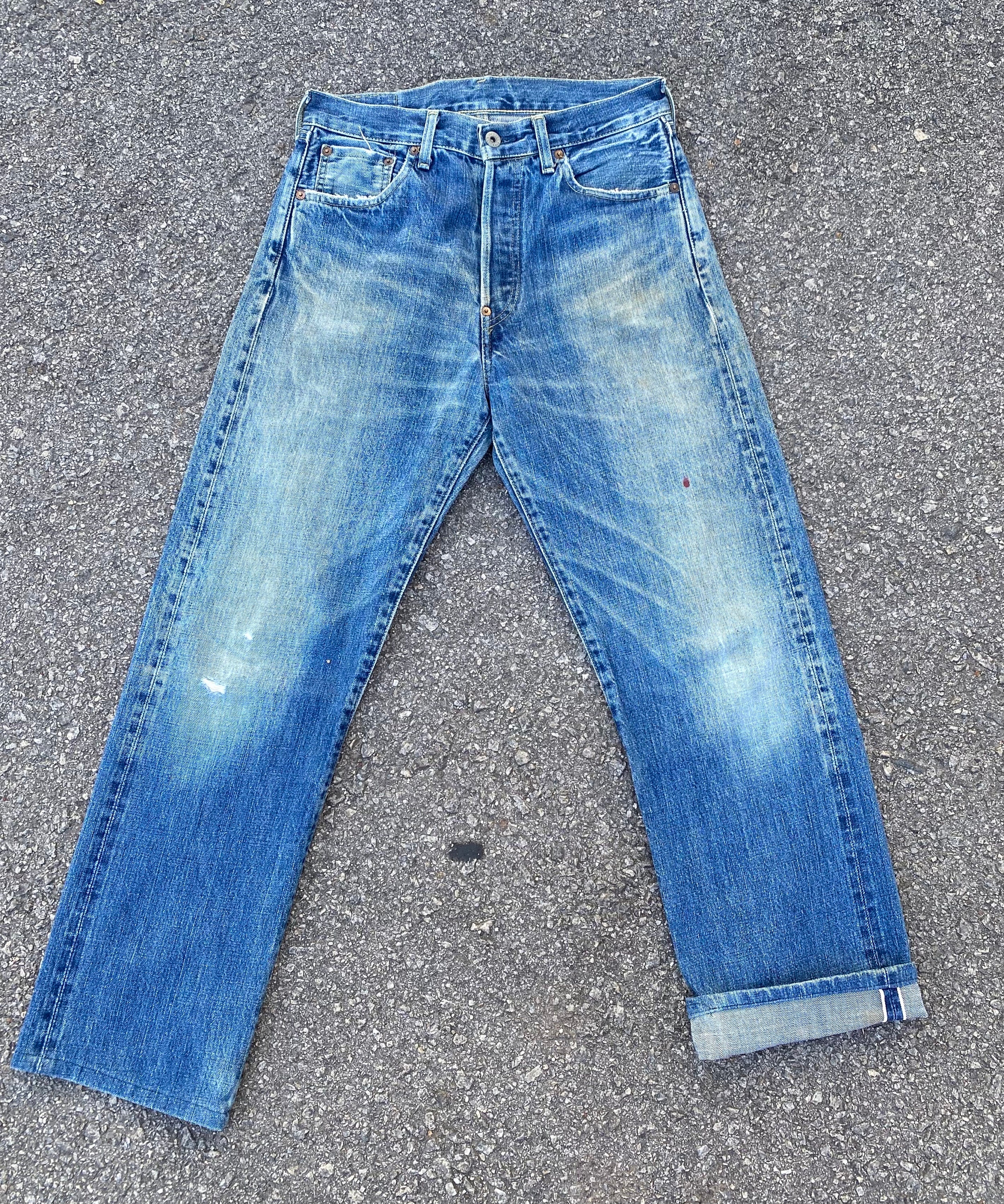 Size 30 Vintage Levi's 702 Redline Buckleback Big E Denime - Etsy