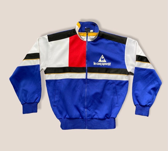 rare le coq sportif trainer jacket 90s colourblock - Gem
