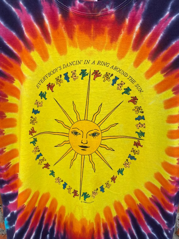 rare grateful dead tie dye 90s shirt - image 5