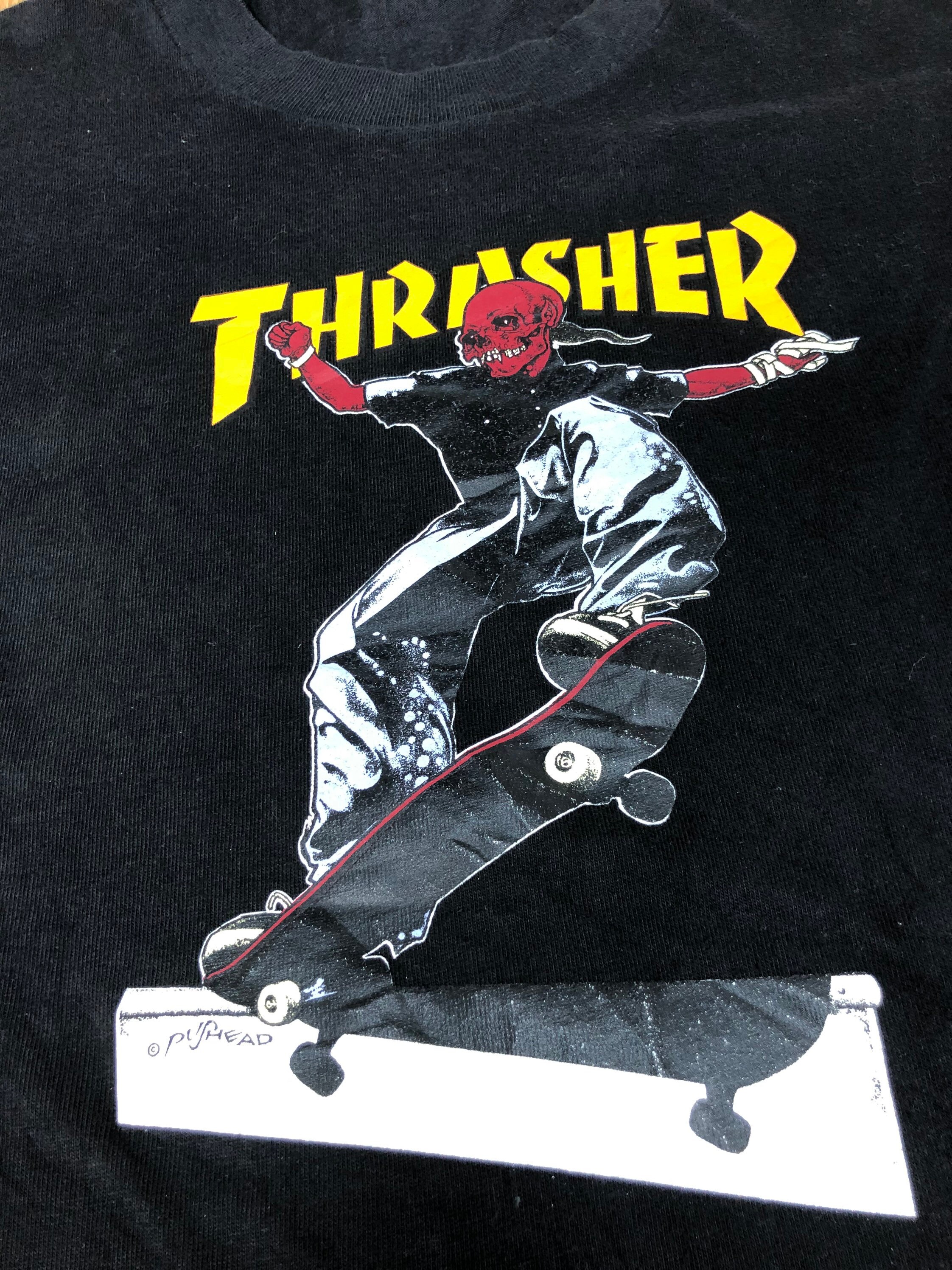 Rare thrasher pushead skate shirt powell peralta santa cruz - Etsy