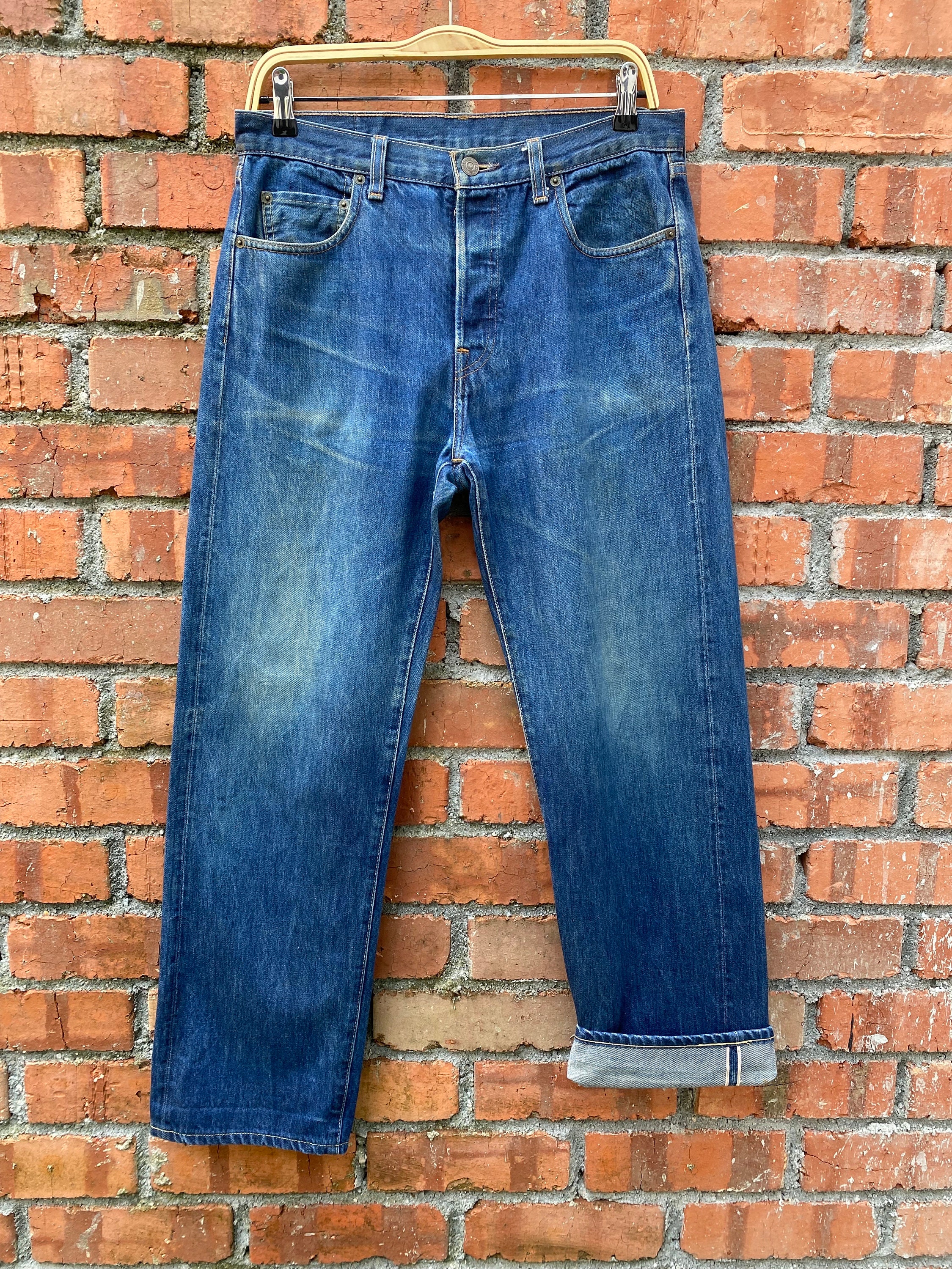 Size 32x29.5 Vintage Levi's 501 LVC Redline Bitlg E Denime - Etsy
