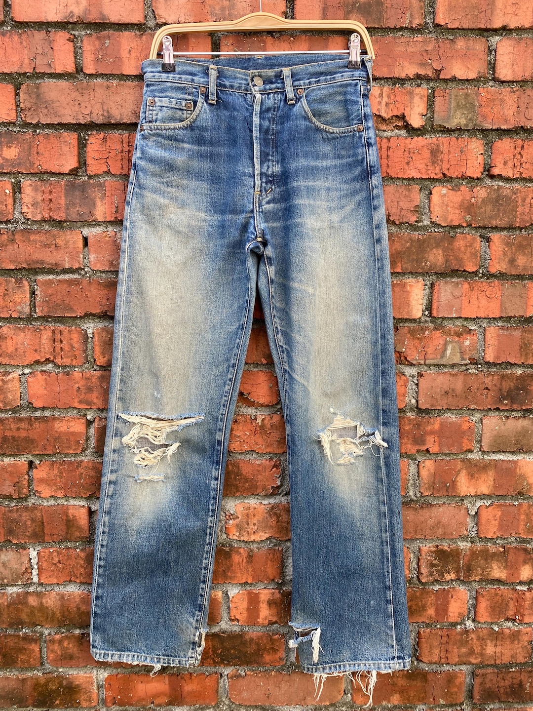 W30x31 Vintage Levi's 503B Redline Distressed Big E JAPAN - Etsy