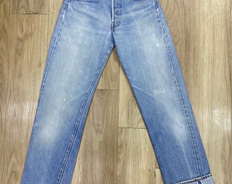 taglia 27 vintage levi's 501 redline anni '80 prodotto negli usa