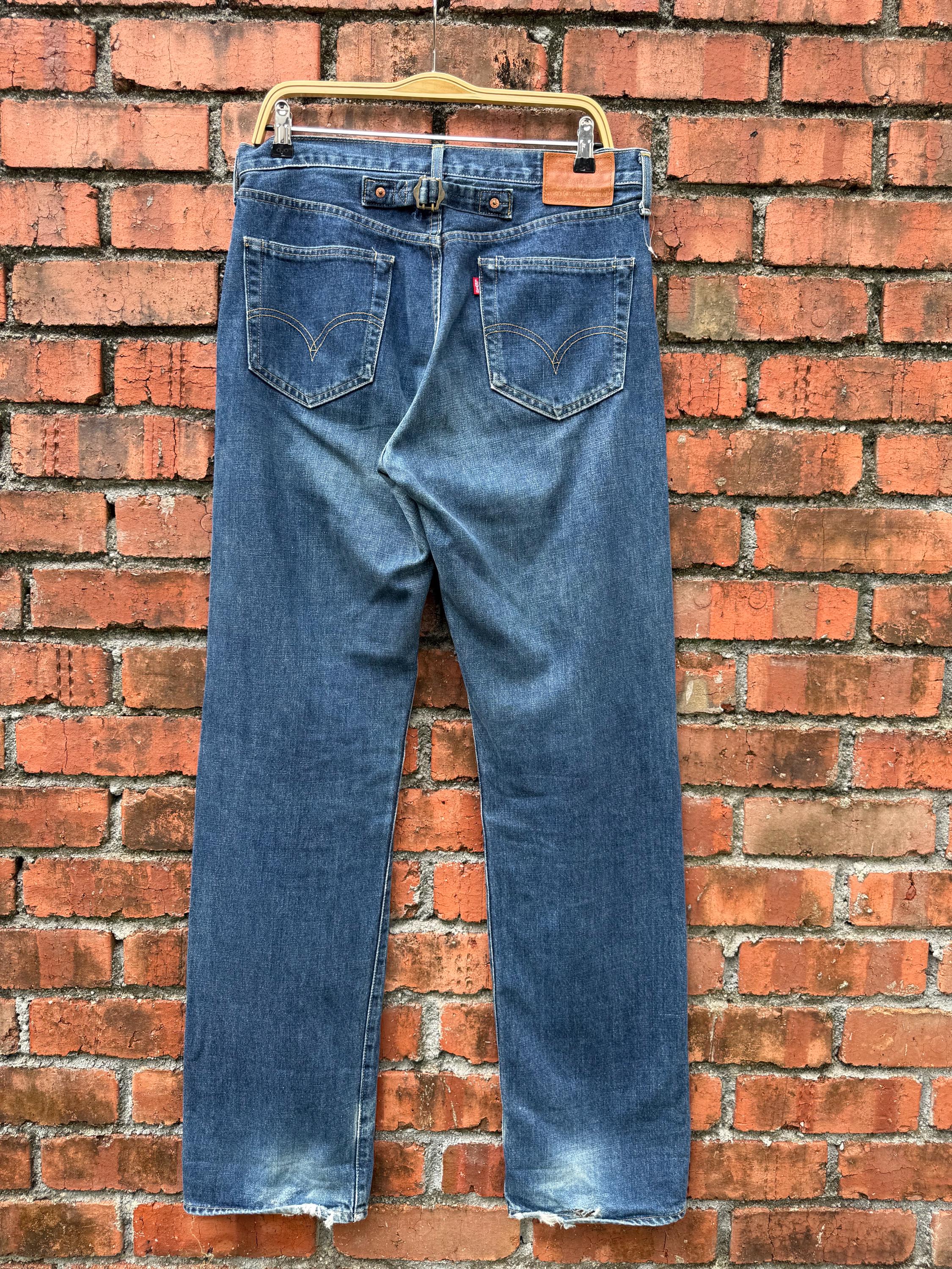 W33x34 Vintage Levi's 702 Redline Buckle Back Denime - Etsy