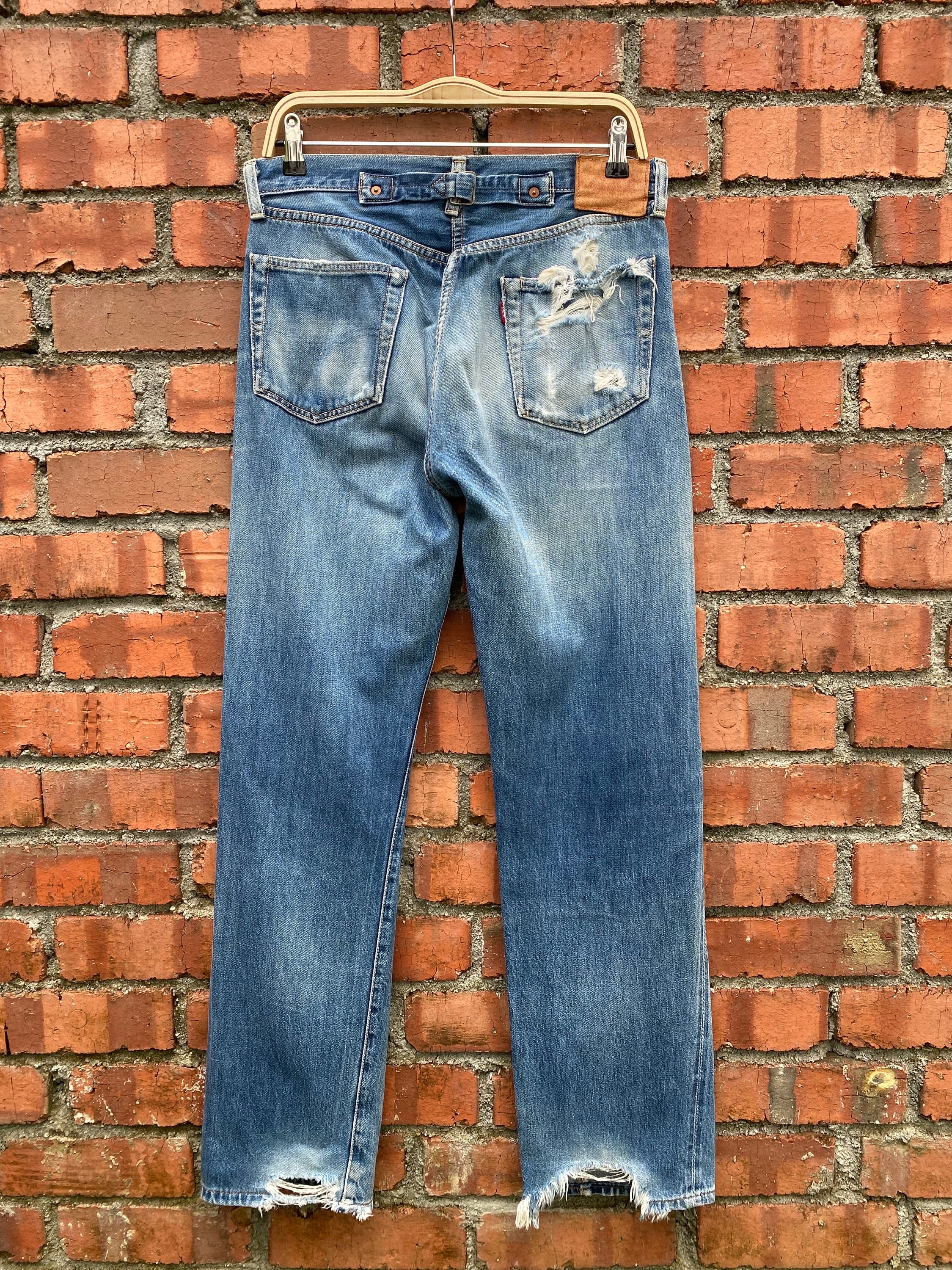 Size 31x31 Vintage Levi's 501 Redline Buckle Back Distressed