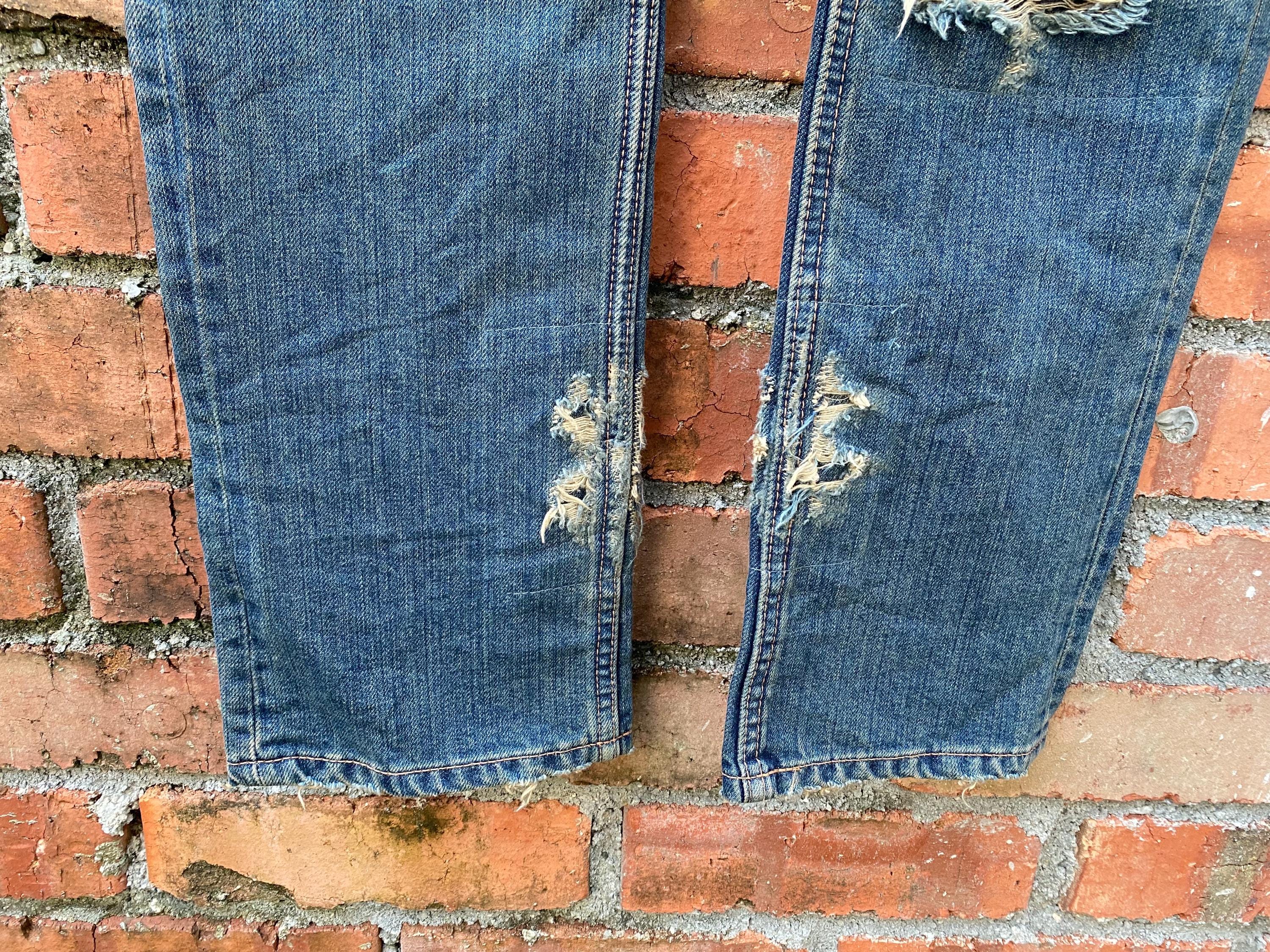 W31x32 Ego Tripping Distressed Denime Japanese Brand - Etsy