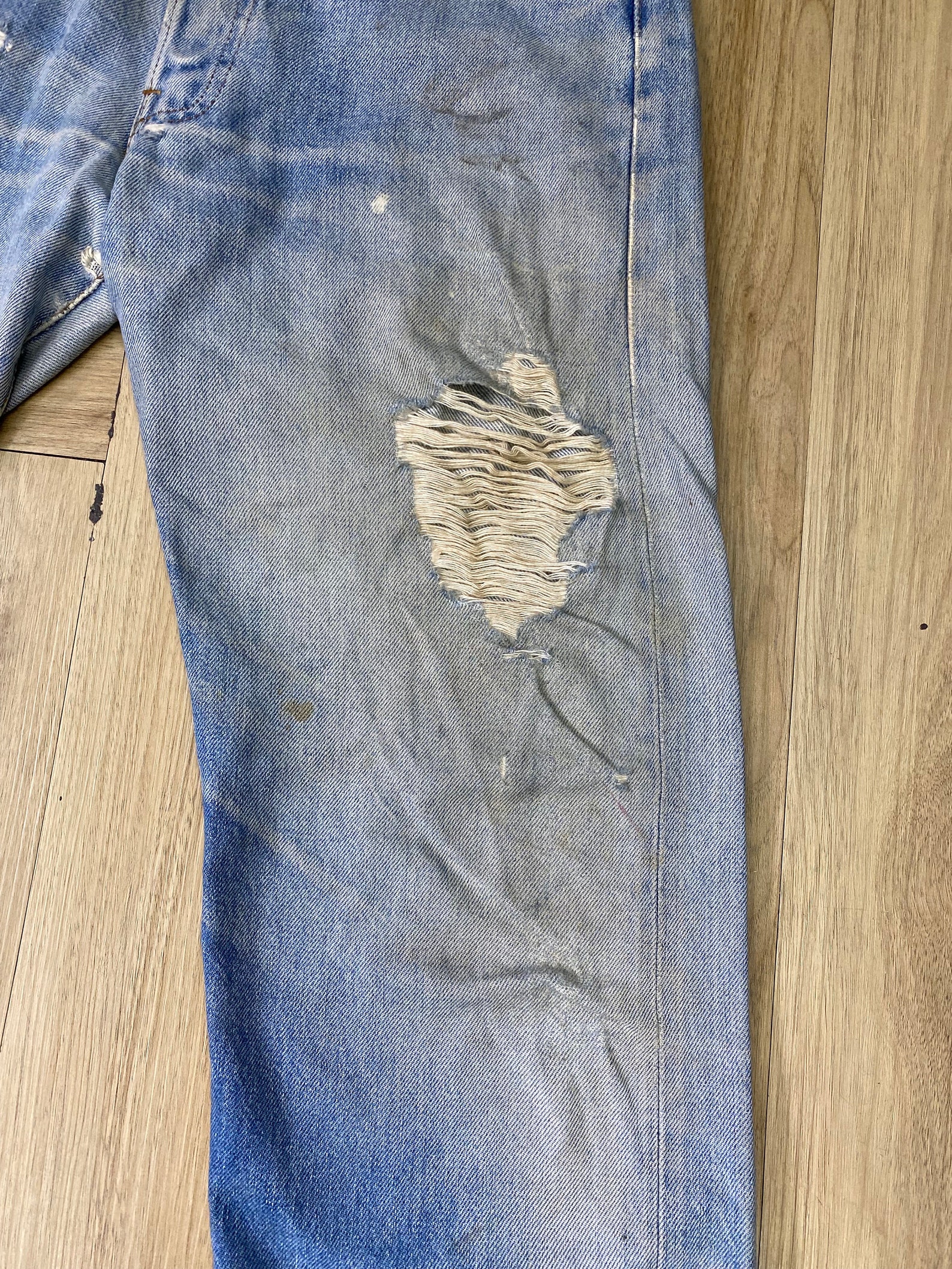Size 30 Vintage Levi's 501 Ripped Distressed Grunge USA - Etsy