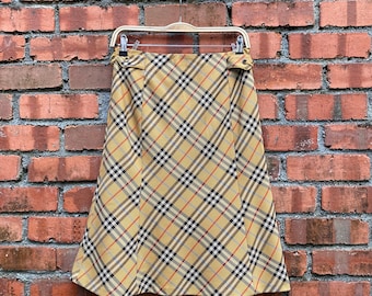 Burberry Blue Label Nova Check Midi Skirt - Etsy Canada