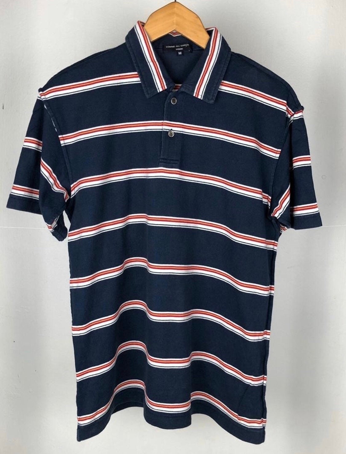 Rare Polo Stripes Cdg Comme Des Garcons Polo Shirt Japanese - Etsy UK