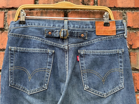 W33x34 Vintage Levi's 702 Redline Buckle Back Denime - Etsy