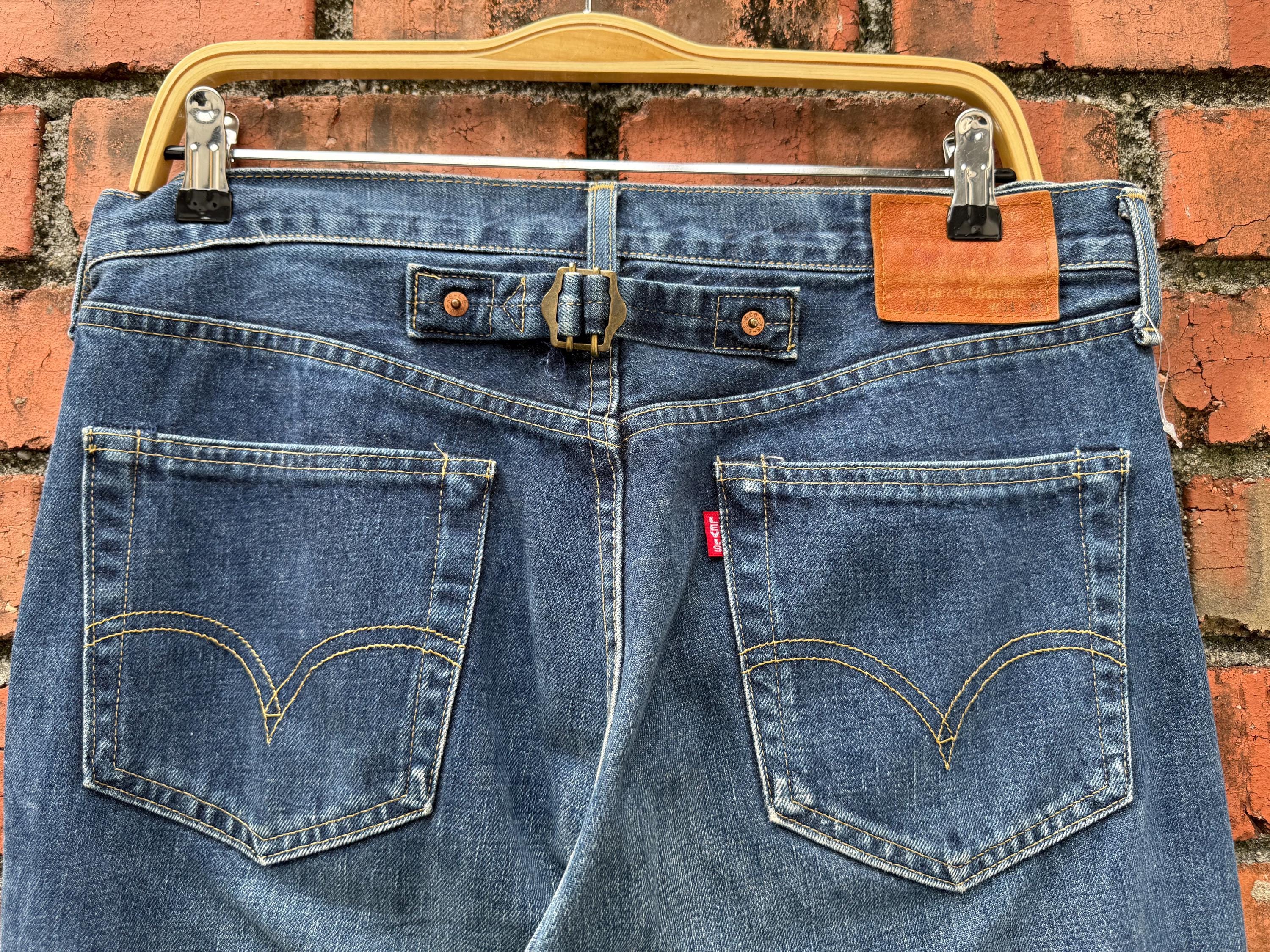 W33x34 Vintage Levi's 702 Redline Buckle Back Denime - Etsy