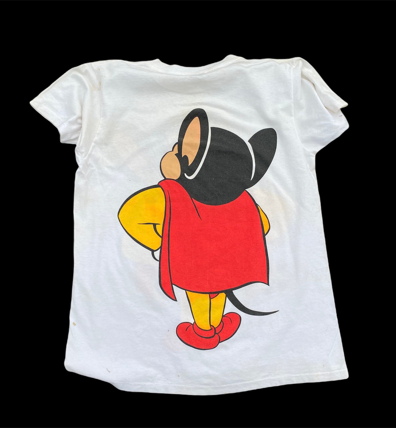 トップス Rare90sMadein USATOOCUTEMickey MouseVest Vintage 90s Mighty Mouse Cartoon - Etsy