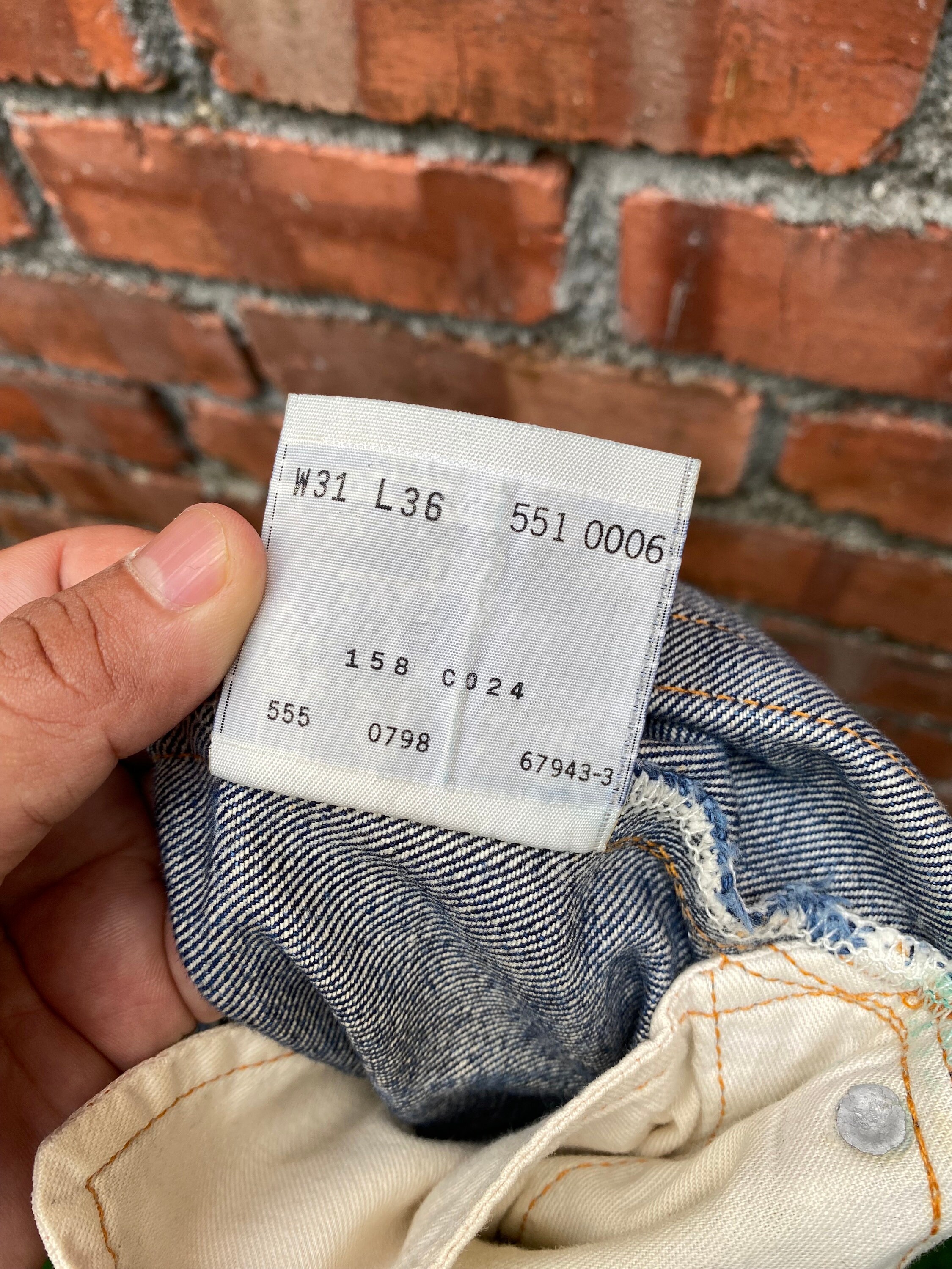 Size 32x31 Vintage Levi's 551 Redline Big E Made in USA - Etsy Canada