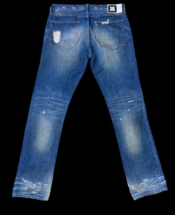 Size 36 Swagger Distressed Denime Japanese Brand - Etsy