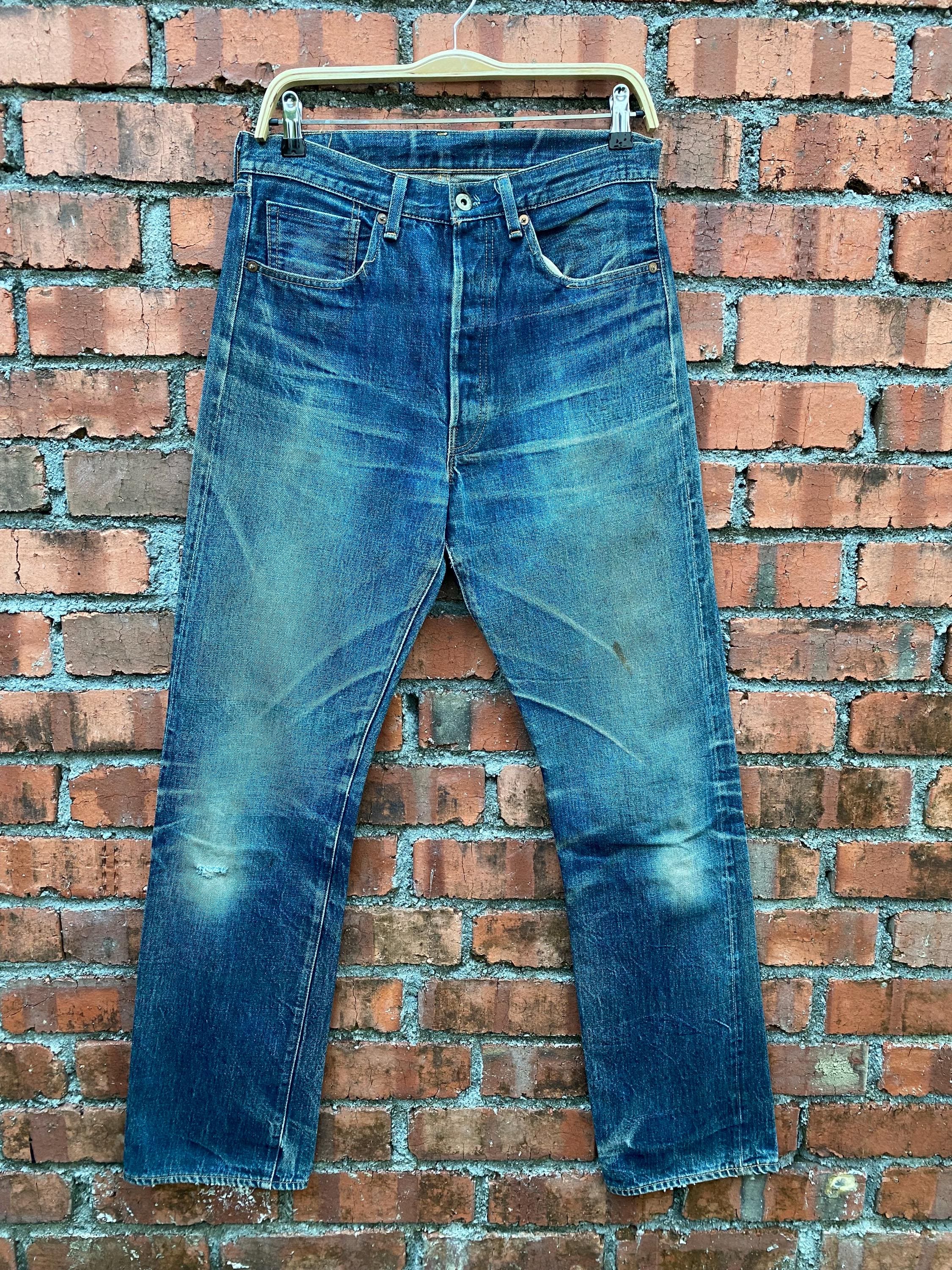 W32x32 Vintage LVC Levi's 501 Redline Big E Distressed Denime - Etsy