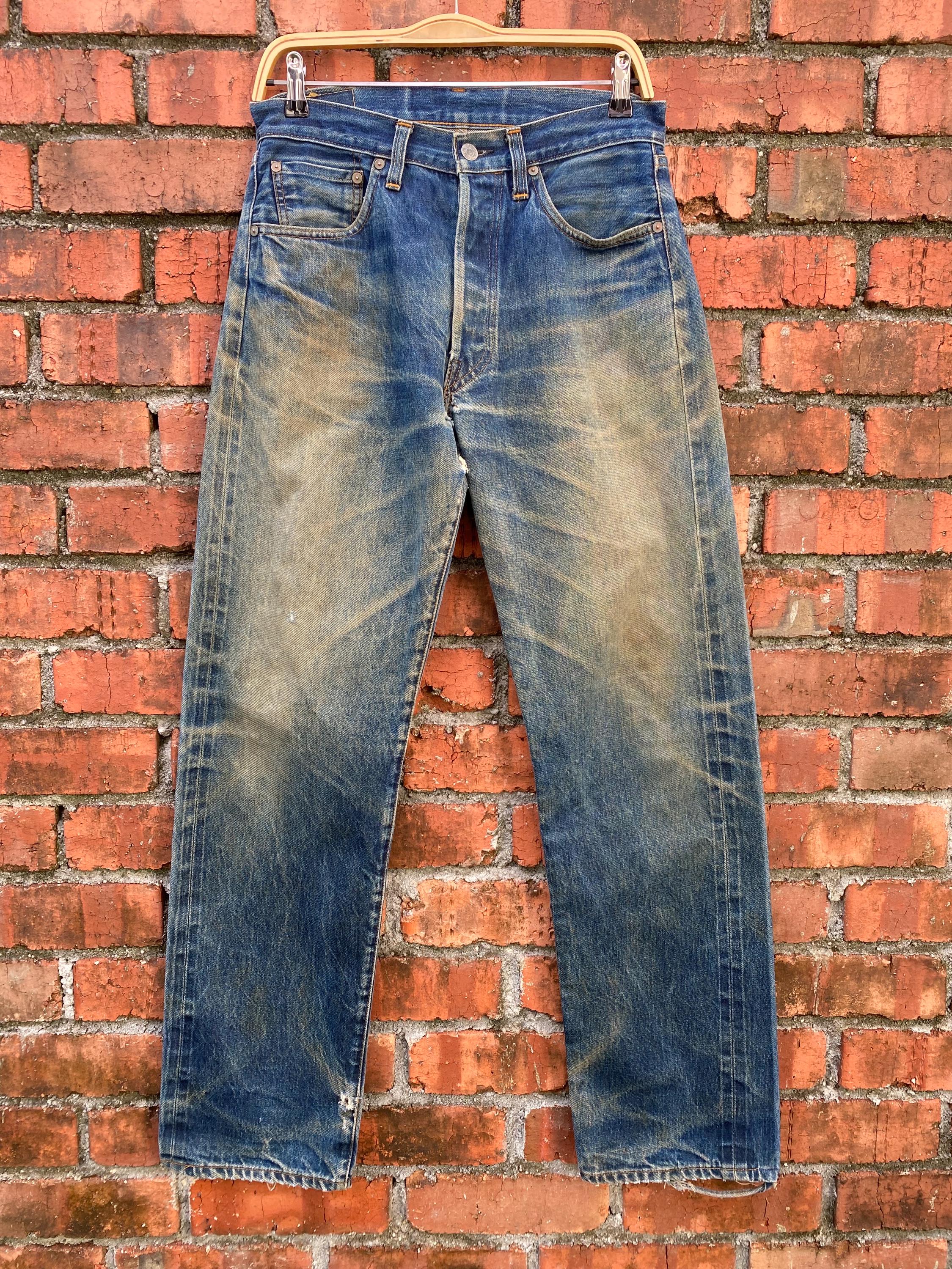 美品 90s 日本製 Levi’s 503 先染めブラックデニムパンツ W29 リーバイス503 ブラック 80s 90s 日本製 Levis リーバイス 503 先染め