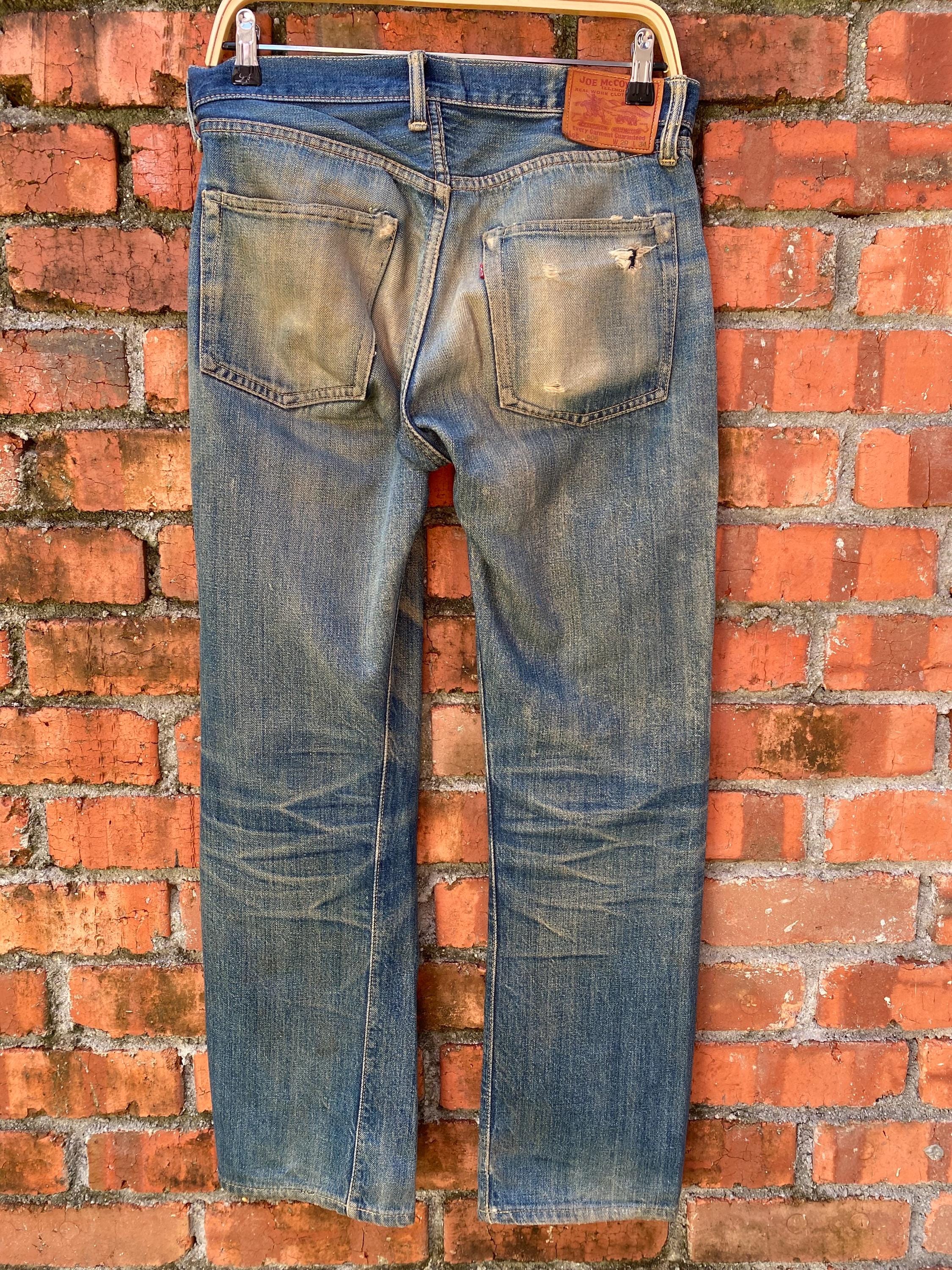 W32x29.5 Joe Mccoy Redline Distressed Denime - Etsy