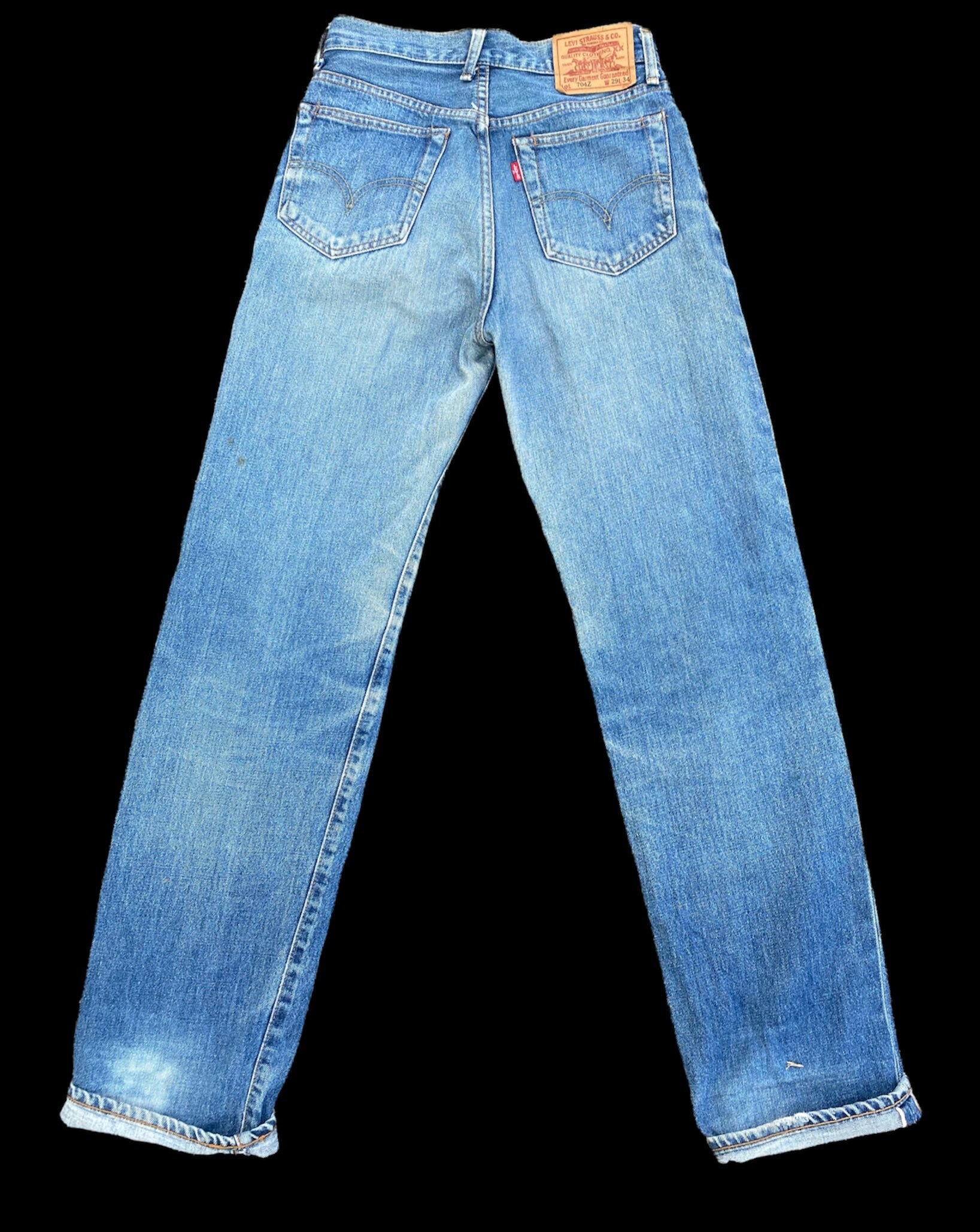 Kleding Gender-neutrale kleding volwassenen Jeans maat 29 levi's 704Z redline big E 