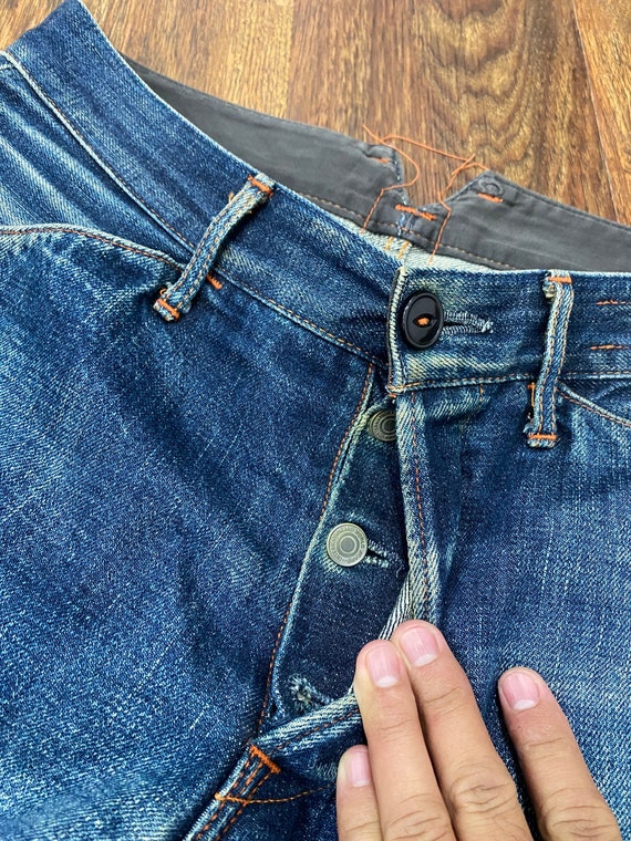rare japanese jeans selvedge nice design - image 6
