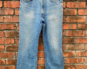 Vintage 80s Levis 517 Orange Tab Bootcut Jeans - Made in USA (W36