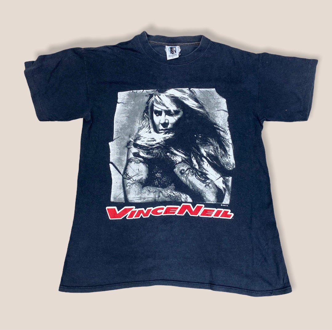 激レア90'S当時物 MOTLEY CRUE Tシャツ ヴィンテージ サイズL Vintage 90s Vince Neil Motley Crue Singer Rare Shirt Medium
