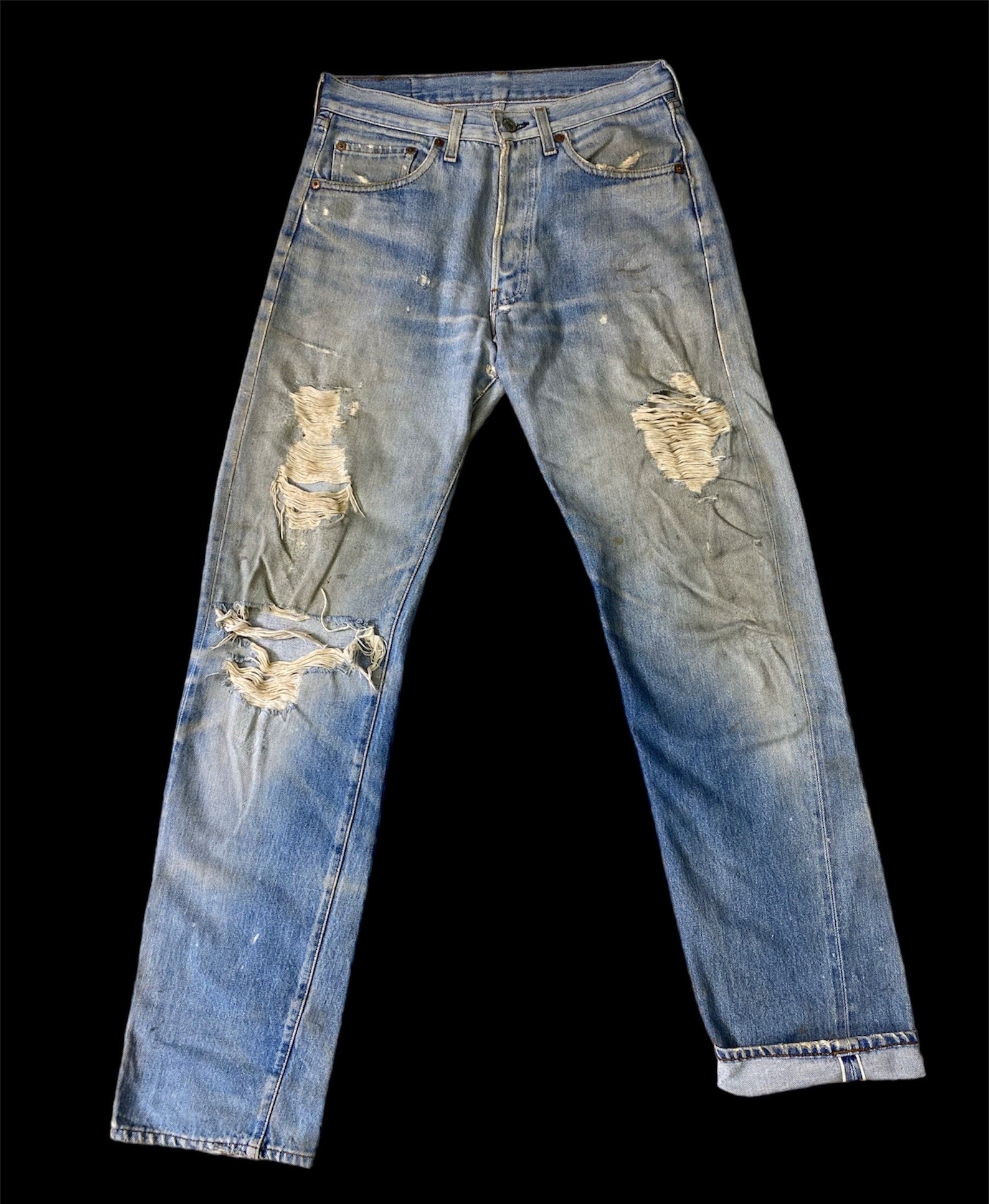 Size 30 Vintage Levi's 501 Ripped Distressed Grunge USA - Etsy